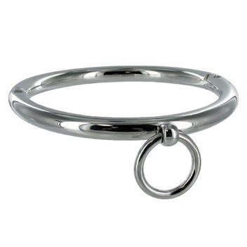 Collare Schiavo in Acciaio Inossidabile Artigianale 18 cm Lucido